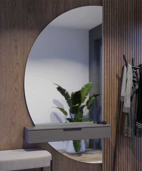 Miroir mural en deux parties Simple Luvia