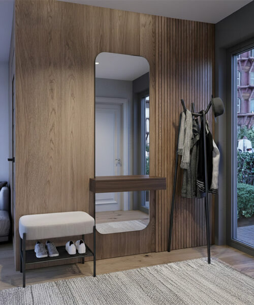 Miroir mural en deux parties Simple Mivia