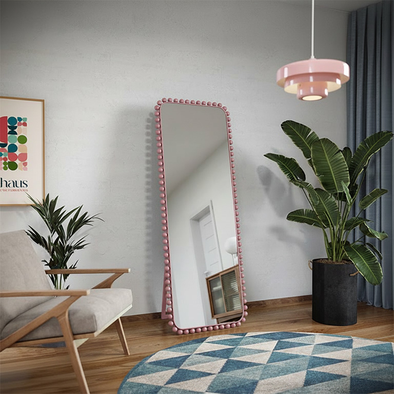 Miroir dans un cadre avec pied Bubble Mirin 6/6